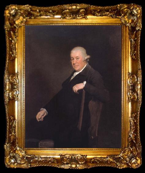 framed  Joseph Wright Portrait of the Reverend Basil Bury Beridge, ta009-2